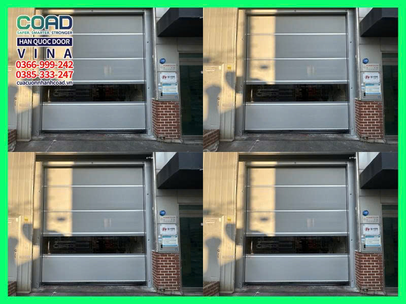 cửa cuốn nhanh coad lắp đặt inverter