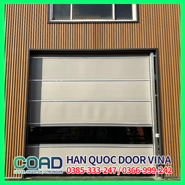 cửa cuốn nhanh coad vận hành êm ái