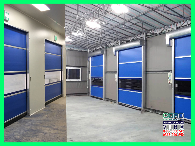 lắp đặt cửa cuốn nhanh cho công trình tạm thời