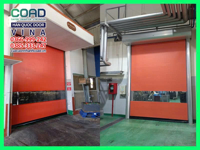 cửa cuốn tốc độ cao tại môi trường
