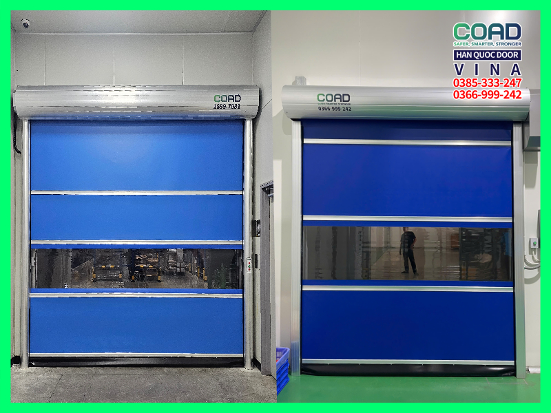 cửa cuốn tốc độ cao cho kho xưởng