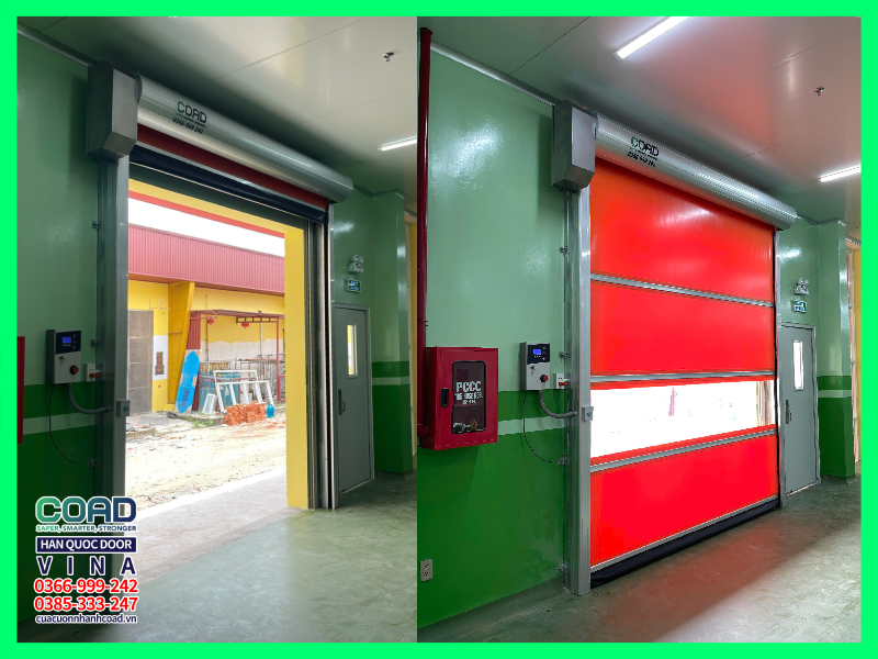 cửa cuôn tốc độ cao kho lạnh