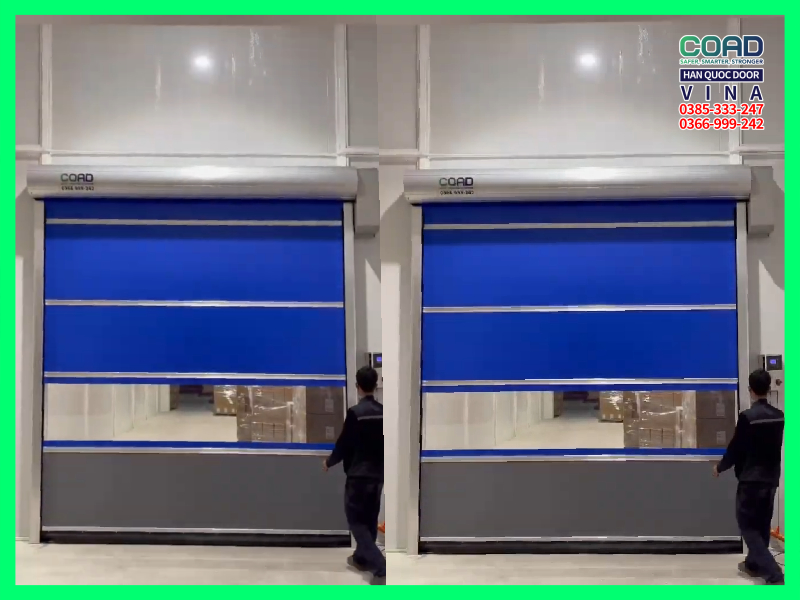 cửa cuốn nhanh giảm thất thoát nhiệt