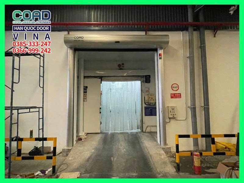 khung cửa cuốn tốc độ cao tại COAD