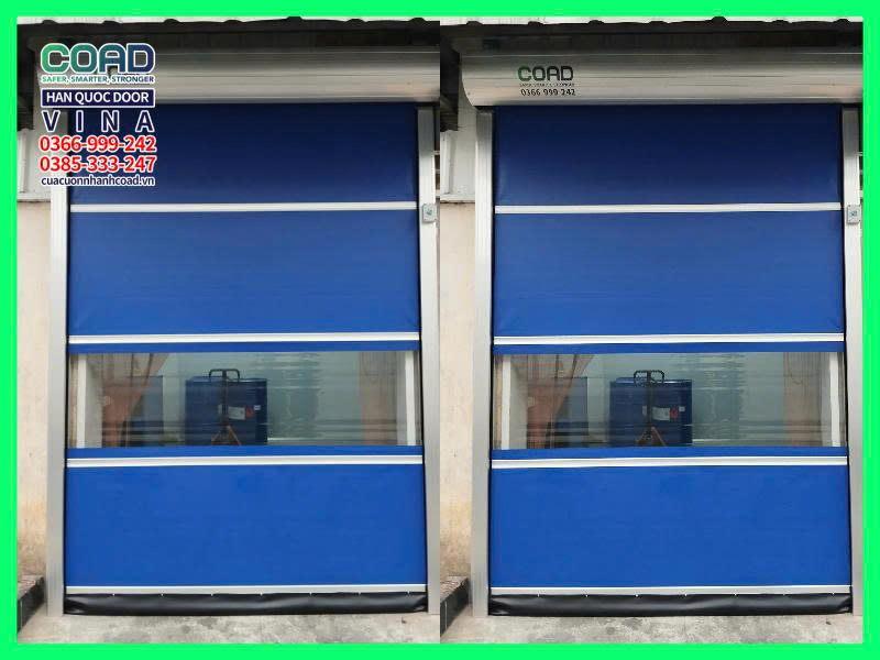 lặp đặt cửa cuốn tốc độ cao nhanh chóng