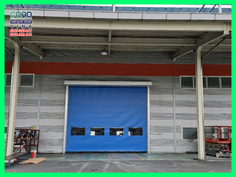 ứng dụng cửa cuốn nhanh trong trung tâm logistic