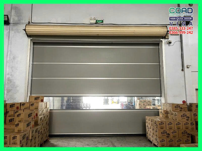 dòng cửa cuốn nhanh C-1 deluxe ngăn ngừa bụi
