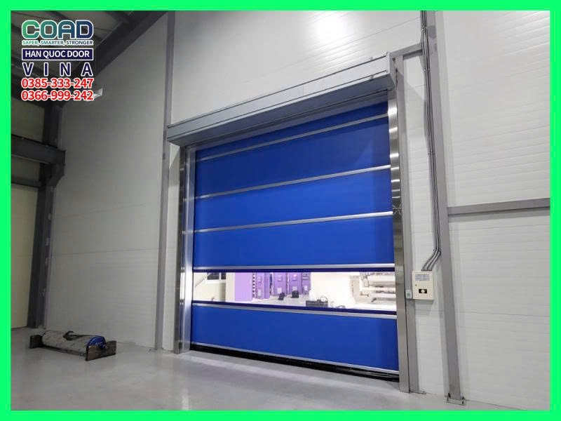 kích thước cửa cuốn nhanh phụ thuộc vào đâu