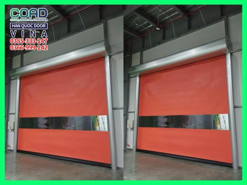lắp đặt cửa cuốn tự phục hồi tại quảng ngãi