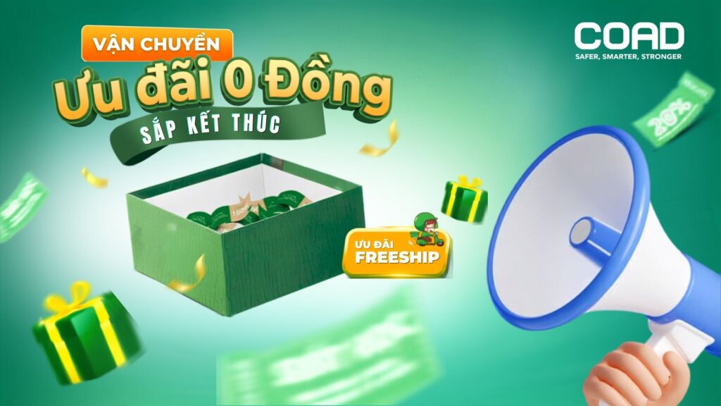 ưu đãi vận chuyển 0 đồng
