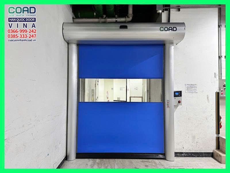 cửa cuốn nhanh c-3 premium cho khu vực kiểm soát nhiệt