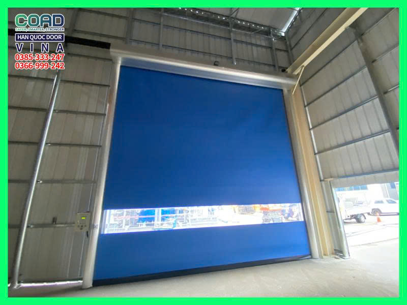 cửa cuốn nhanh tự phục hồi kcn tràng duệ