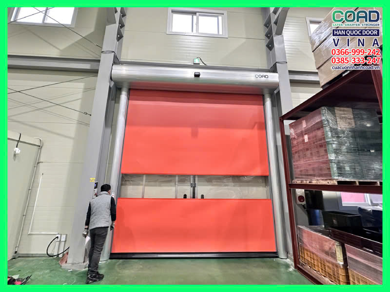 cửa cuốn nhanh C-3 Premium khóa áp suất