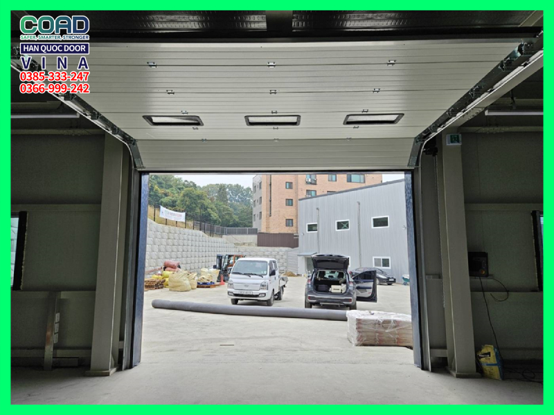 cửa trượt trần cách nhiệt cho kho lạnh âm sâu