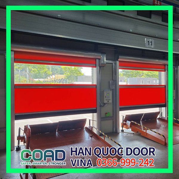 Cửa cuốn nhanh tiêu chuẩn kết hợp cảm biến từ trường