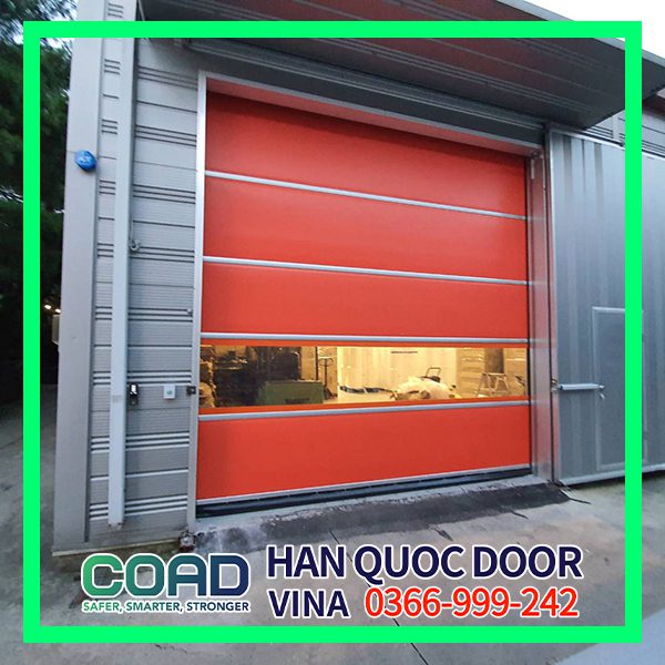 Cửa cuốn đóng mở nhanh PVC COAD VINA