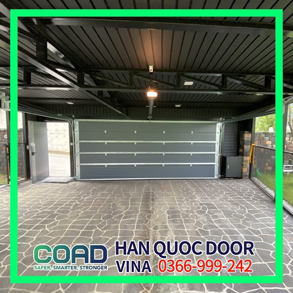 Cửa cuốn gara trượt trần