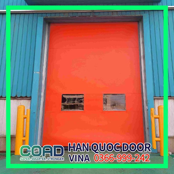 thi công cửa cuốn nhanh pvc
