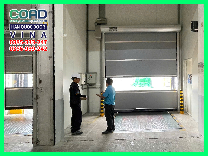 trọn bộ cửa cuốn nhanh công nghiệp