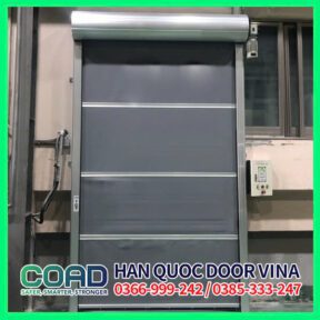 Cửa cuốn nhanh tiết kiệm màu xám - COAD VINA