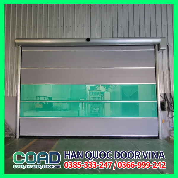 cửa cuốn nhanh pvc tốc độ cao