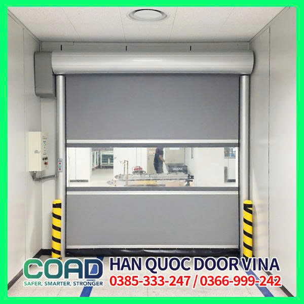 cửa cuốn nhanh coad với hệ thống biến tần