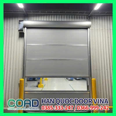 cửa cuốn nhanh pvc thực tế