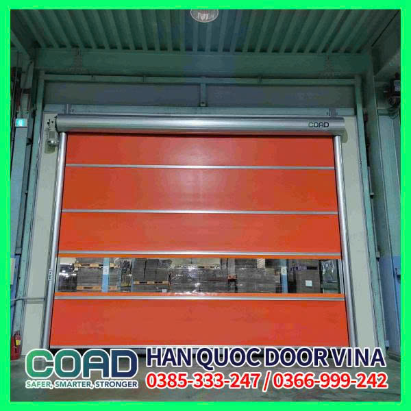 cửa cuốn nhanh cho phòng sơn ô tô tại chu lai